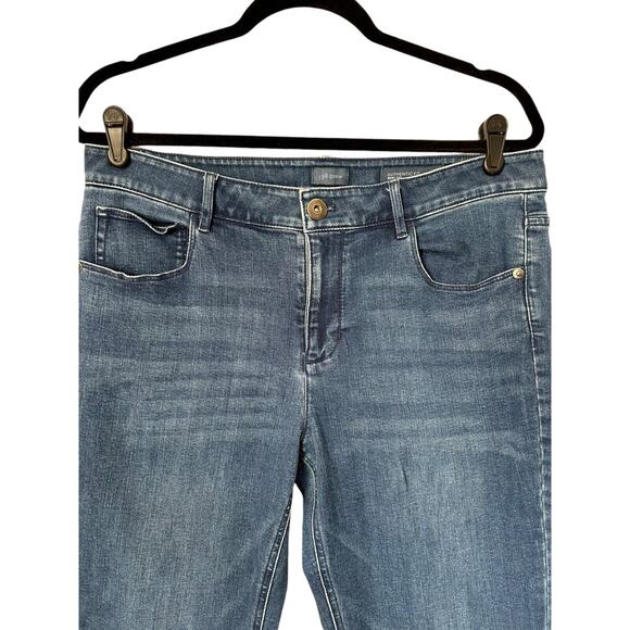 J. Jill Denim Coolmax Jeans Size 10 Authentic Fit Boot Cut Blue Stretch Mid Rise - Picture 2 of 13